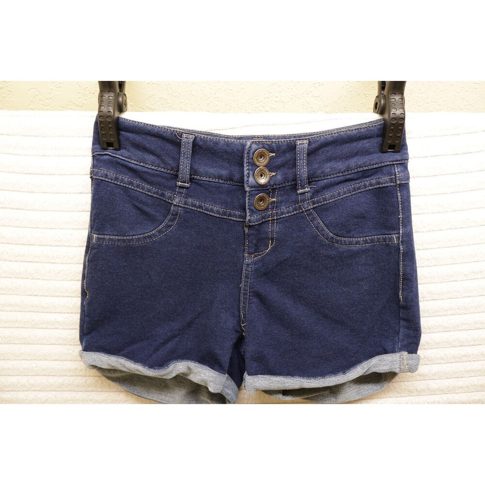 American Heritage Size 12 Denim Shorts 3 Button Stretch Quality Western Short